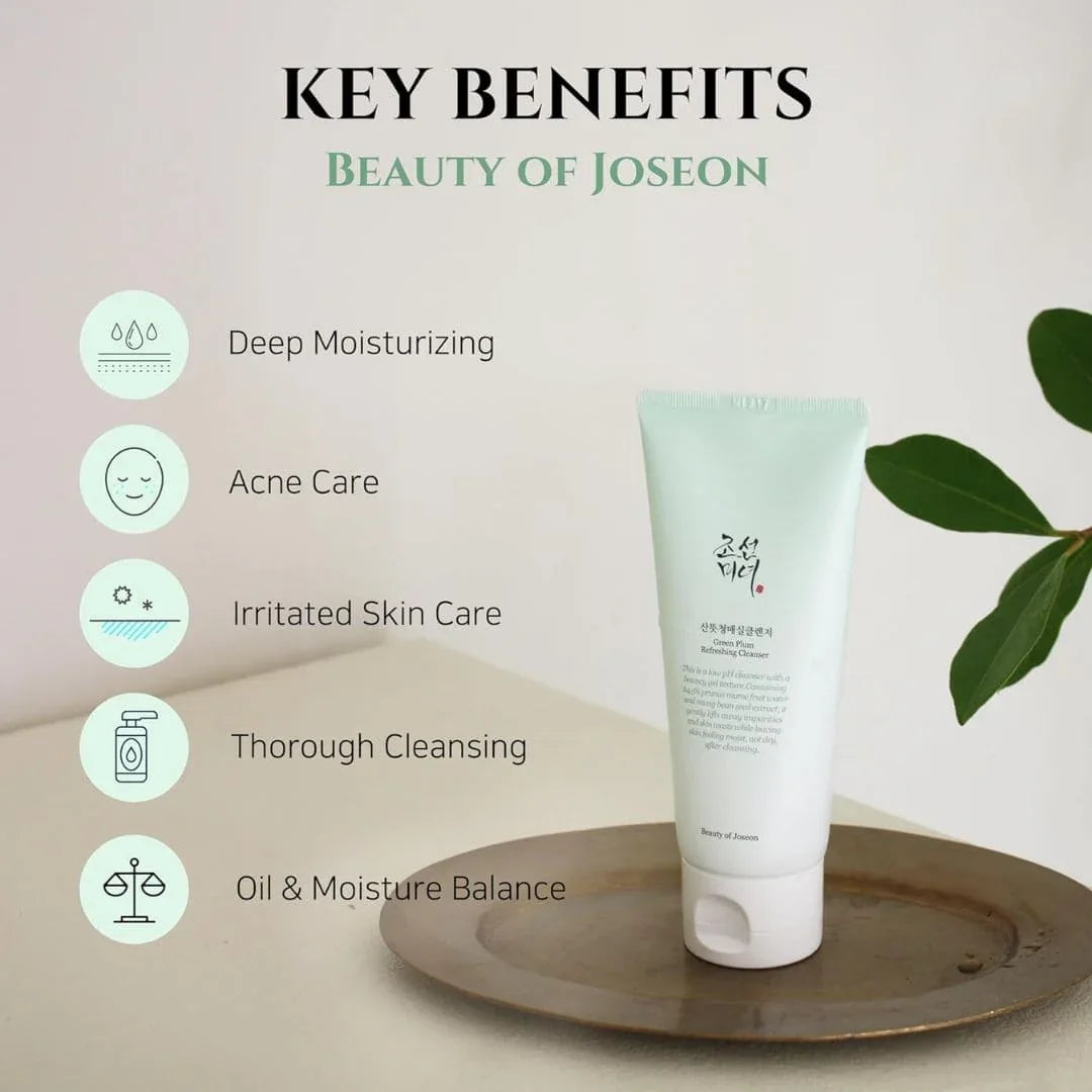 BeautyofJoseonGreenPlumRefreshingCleanser1 - GlowTheory Co
